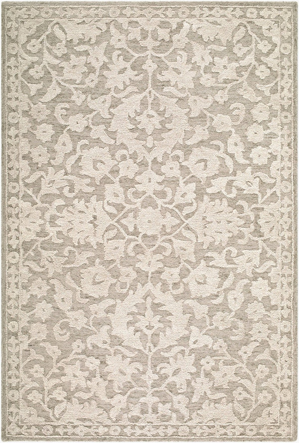 Livabliss Konya Hand-tufted Wool Accent Rug Updated Traditional Pattern for Entryways and Bathrooms Beige, Ivory 8' x 10' KON2301-810