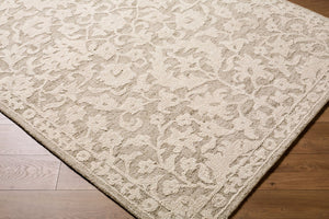 Livabliss Konya Hand-tufted Wool Accent Rug Updated Traditional Pattern for Entryways and Bathrooms Beige, Ivory 8' x 10' KON2301-810