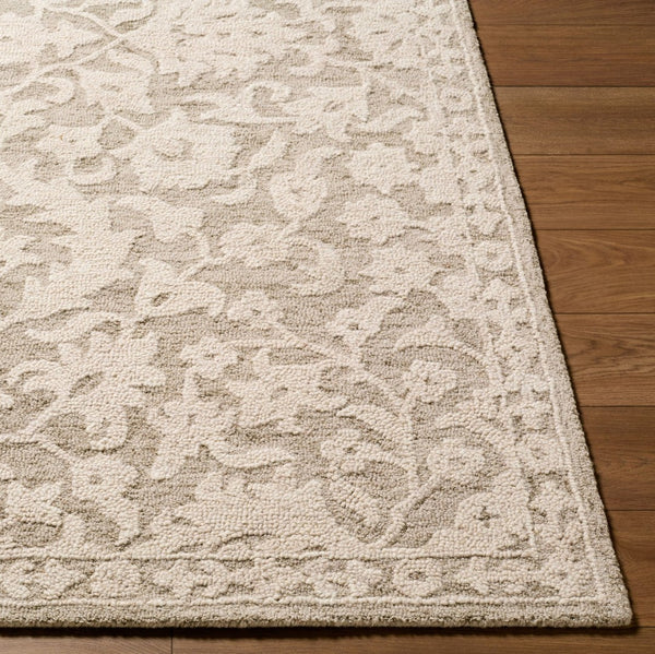 Livabliss Konya Hand-tufted Wool Accent Rug Updated Traditional Pattern for Entryways and Bathrooms Beige, Ivory 8' x 10' KON2301-810