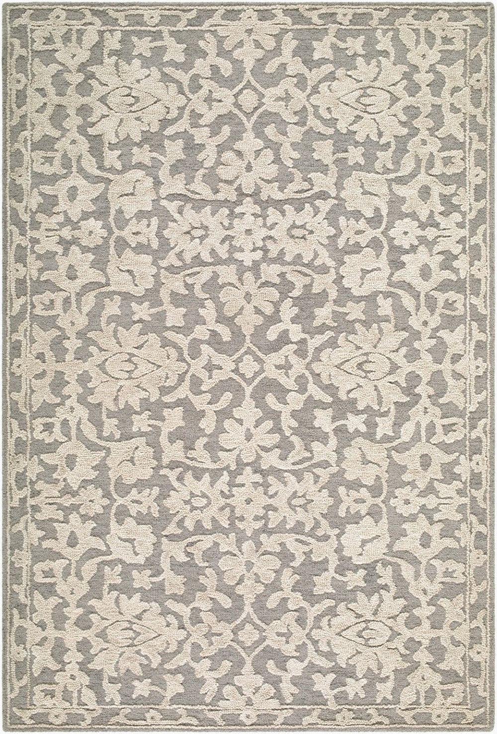 Livabliss Konya Hand Tufted Wool Accent Rug Traditional Pattern for Entryway or Bedroom Taupe, Ivory 9' x 12' KON2302-912