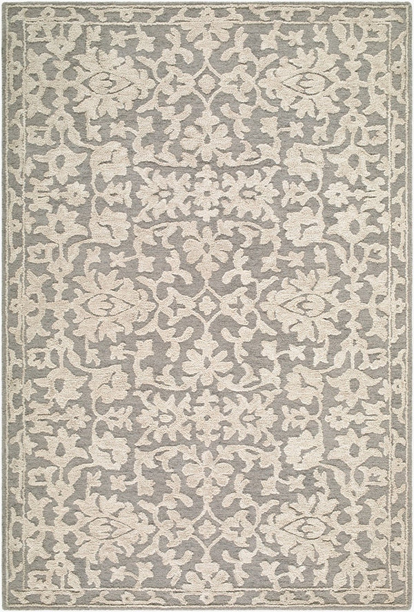 Livabliss Konya Hand Tufted Wool Accent Rug Traditional Pattern for Entryway or Bedroom Taupe, Ivory 9' x 12' KON2302-912
