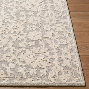 Livabliss Konya Hand Tufted Wool Accent Rug Traditional Pattern for Entryway or Bedroom Taupe, Ivory 9' x 12' KON2302-912