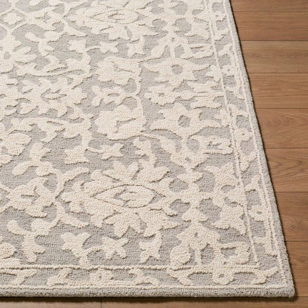 Livabliss Konya Hand Tufted Wool Accent Rug Traditional Pattern for Entryway or Bedroom Taupe, Ivory 9' x 12' KON2302-912