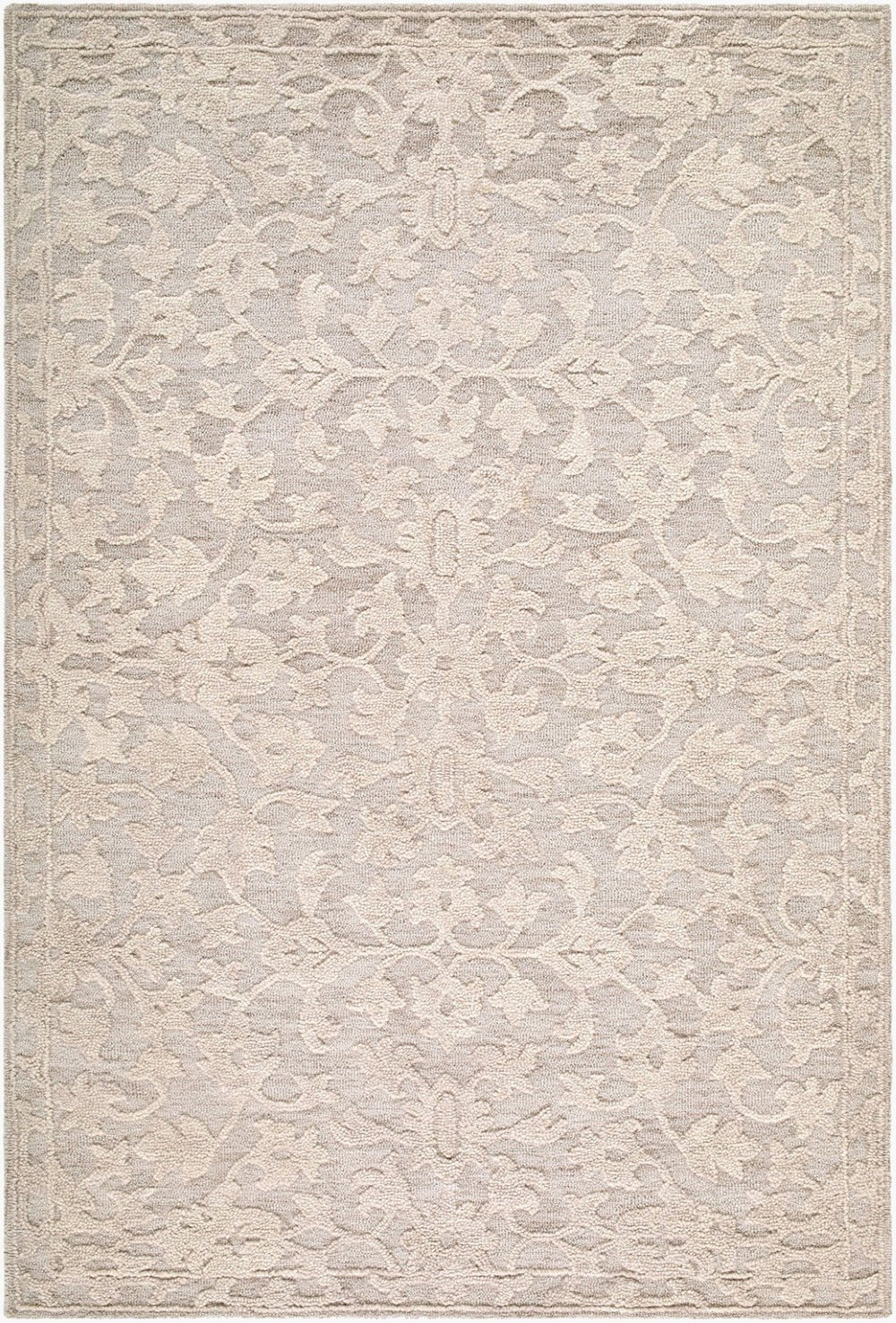 Livabliss Konya Hand Tufted Wool Accent Rug Traditional Pattern for Entryways and Cozy Spaces Beige, Taupe 9' x 12' KON2303-912