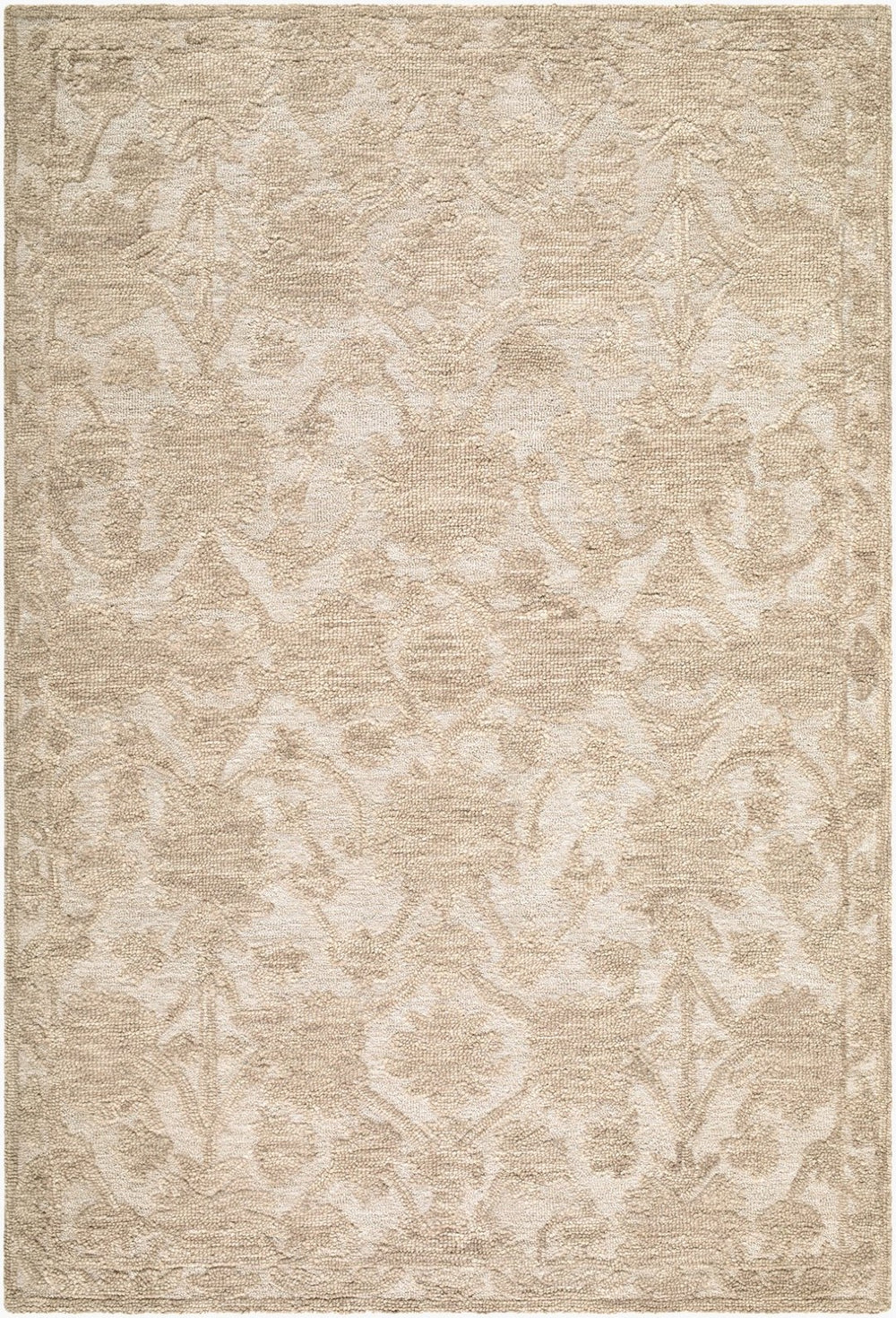 Livabliss Konya Hand-tufted Wool Accent Rug with Geometric Pattern for Entryways and Bedside Beige, Sandsto 9' x 12' KON2305-912