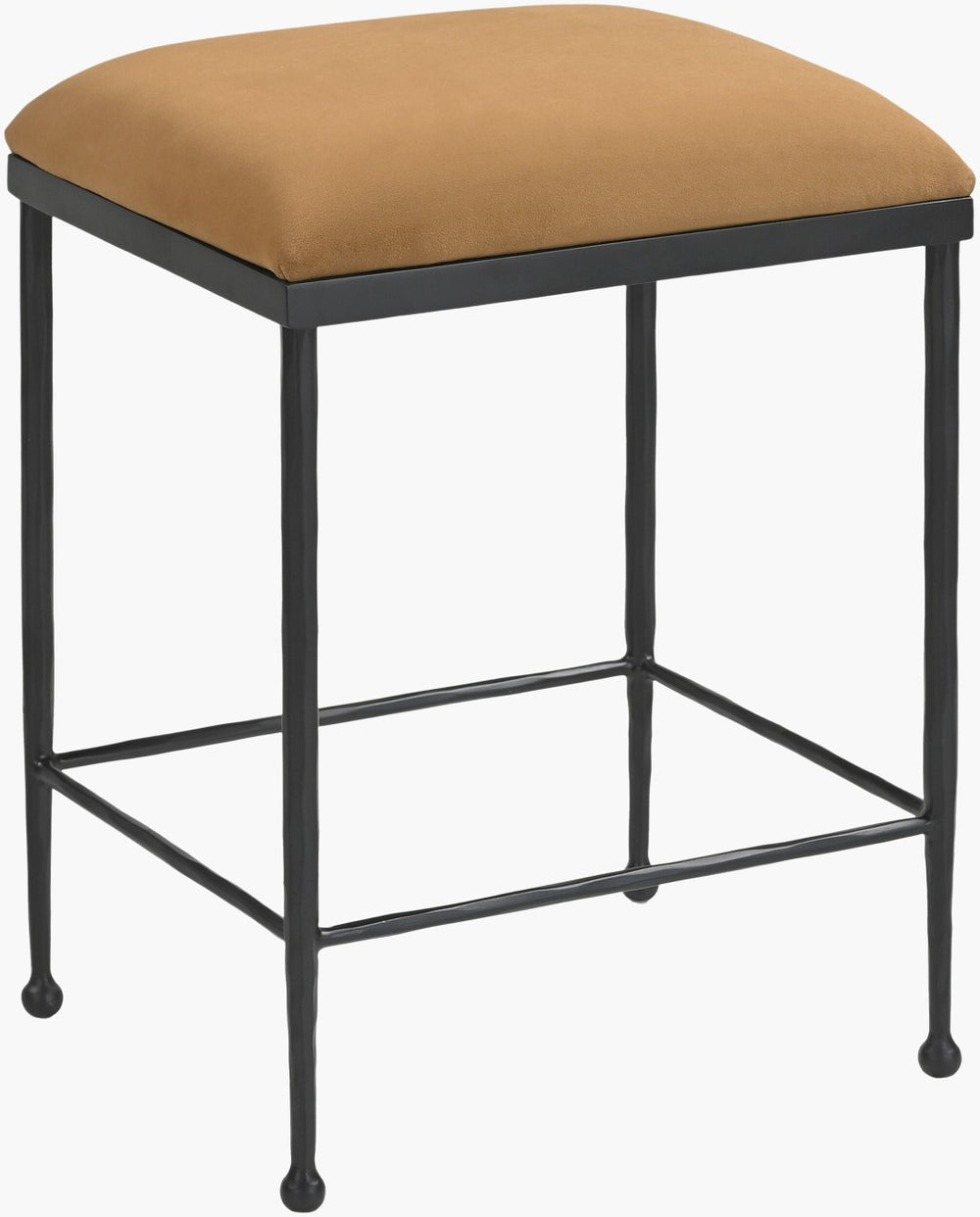 Surya Kornel Industrial Rustic Counter Stool with Foam Seat for Kitchen Island Dining KONL001-241714