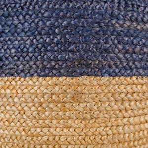 Surya Kona Cottage Charm Pouf - 18" Woven Jute And Polybeads, Lightweight Ottoman For Cozy Spaces Tan Jute,Jute,Polybeads Kopf002-162020