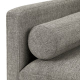 Homelegance By Top-Line Jeriah Mid-Century Tapered Leg Accent Chair with Pillows Grey Linen