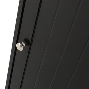 English Elm Christopher Knight Home® - BATHROOM Linen Tower Cabinet with Faux Wood Finish, Modern Slim Vertical Slat Design, Storage Organizer Black 66606.00BLK