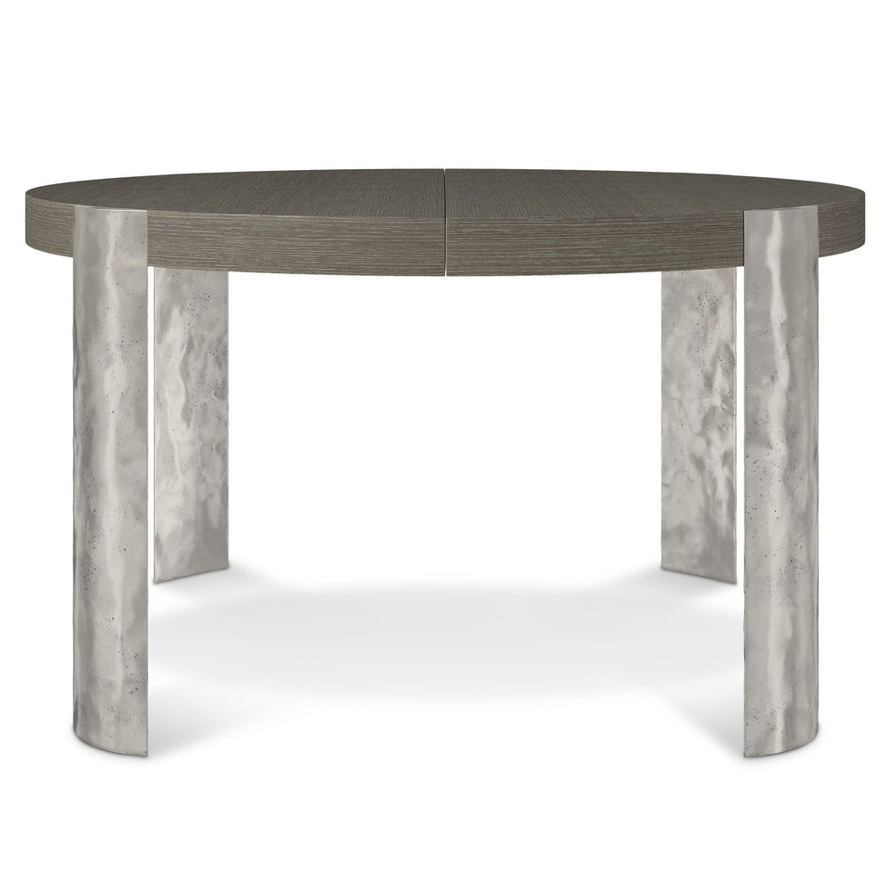 Bernhardt Bernhardt Prado Porcini Dining Table With 20" Leaf, Rustic Modern Ash & White Oak Veneer, 54–74" 324221B