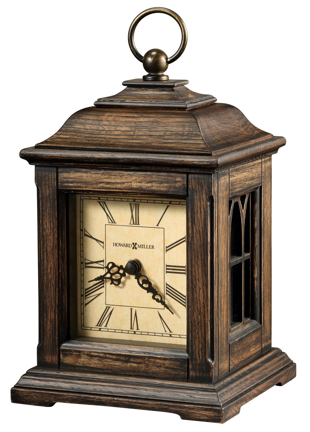 Hekman Furniture 635190 Talia Antique Oak Mantel Clock - Stylish Quartz Movement With Aged Dial & Elegant Design  Talia Mantel Clock 635190