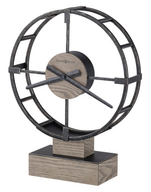 Hekman Furniture 635239 Juno Accent Clock - Stylish Seaside Gray & Charcoal Finish, Unique Home Decor Timepiece  Juno Accent Clock 635239