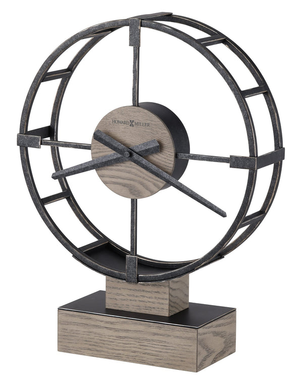 Hekman Furniture 635239 Juno Accent Clock - Stylish Seaside Gray & Charcoal Finish, Unique Home Decor Timepiece  Juno Accent Clock 635239