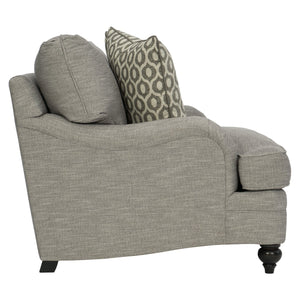 Bernhardt Bernhardt Tarleton Chair — Made-To-Order Traditional Lounge Seating With Folded Arms, Turned Legs, Pillows B4263G