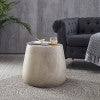 Christopher Knight Home® Boho Concrete Side Table - Lightweight & Durable Drum Shape - 19