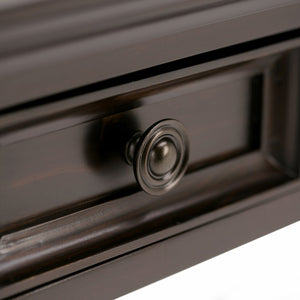 English Elm Amherst Solid Wood Desk in Hickory Brown - 54" Transitional Home Office Desk with Drawers & Keyboard Tray B136P159429