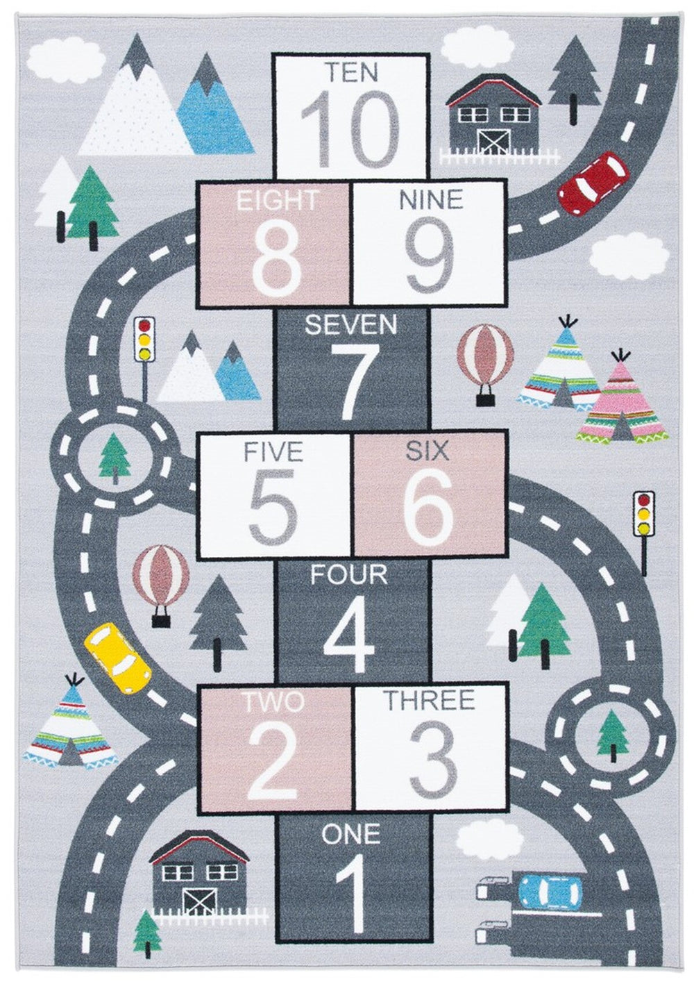 Safavieh Kids Playhouse 226 Power Loomed Kids Rug KPH226A-9