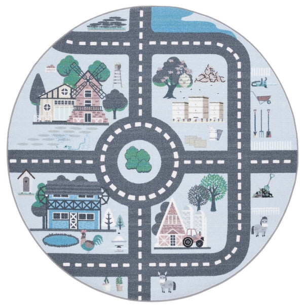 Safavieh Kids Playhouse 232 Power Loomed Kids Rug KPH232M-3SQ