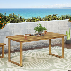 Christopher Knight Home® - Noble House - Nibley Outdoor Acacia Wood Dining Table