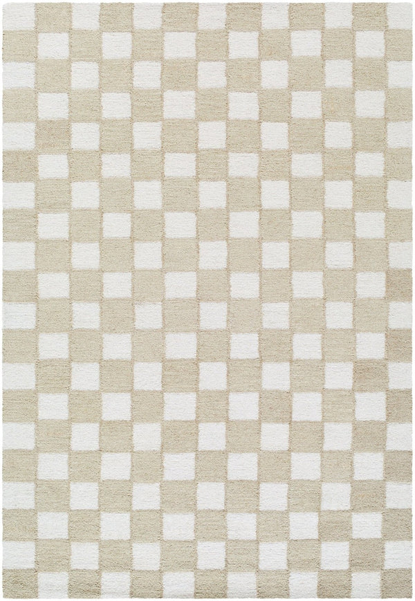 Livabliss Klopp Hand Tufted Wool Area Rug Minimalist Style for Entryway Bedroom or Bath Beige, Ivory' 8' x 10' KPP2302-810