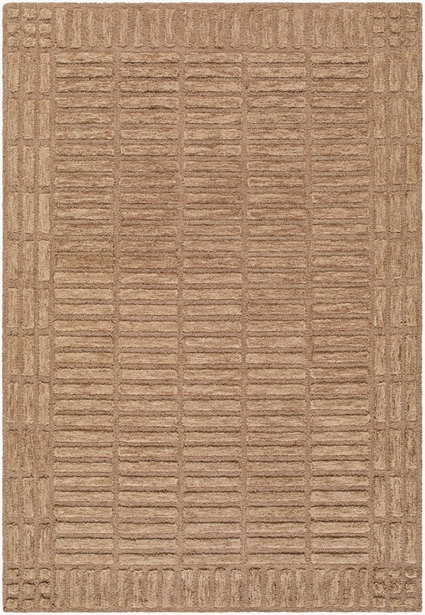 Livabliss Klopp Hand Tufted Wool Area Rug Minimalist Modern Accent for Entryway or Bedroom Beige, Sandston 2' x 3' KPP2303-23