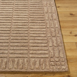 Livabliss Klopp Hand Tufted Wool Area Rug Minimalist Modern Accent for Entryway or Bedroom Beige, Sandston 2' x 3' KPP2303-23