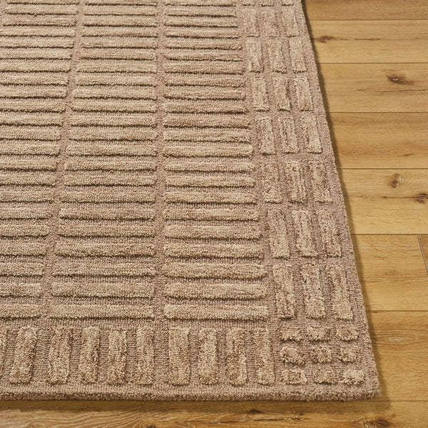 Livabliss Klopp Hand Tufted Wool Area Rug Minimalist Modern Accent for Entryway or Bedroom Beige, Sandston 2' x 3' KPP2303-23