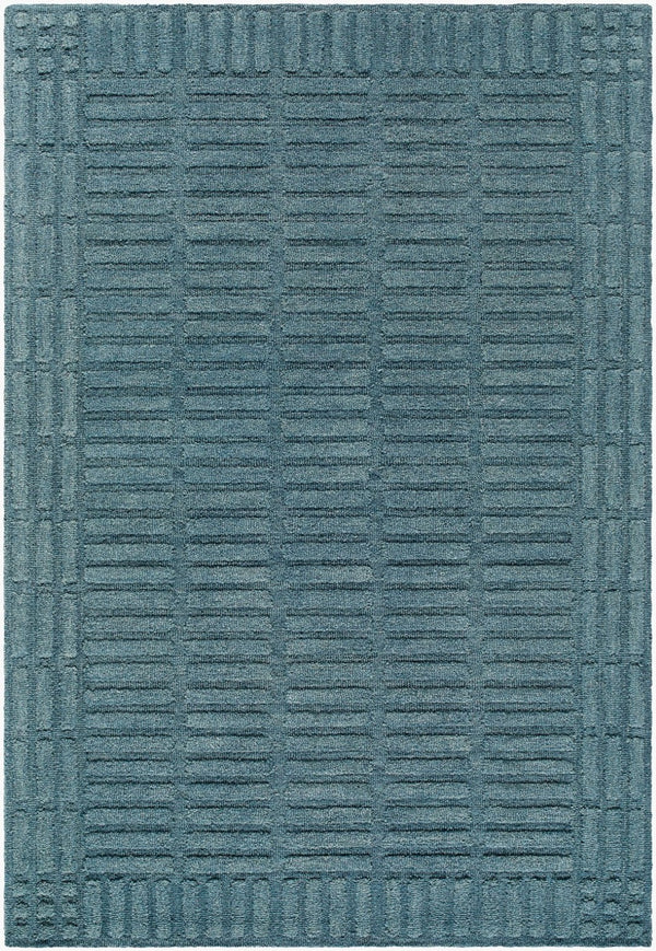 Livabliss Klopp Hand Tufted Wool Area Rug Minimalist Modern Accent for Entryway or Bedroom Slate Blue, Ste 9' x 12' KPP2304-912