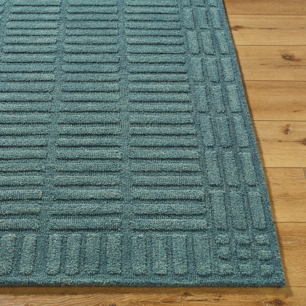 Livabliss Klopp Hand Tufted Wool Area Rug Minimalist Modern Accent for Entryway or Bedroom Slate Blue, Ste 9' x 12' KPP2304-912