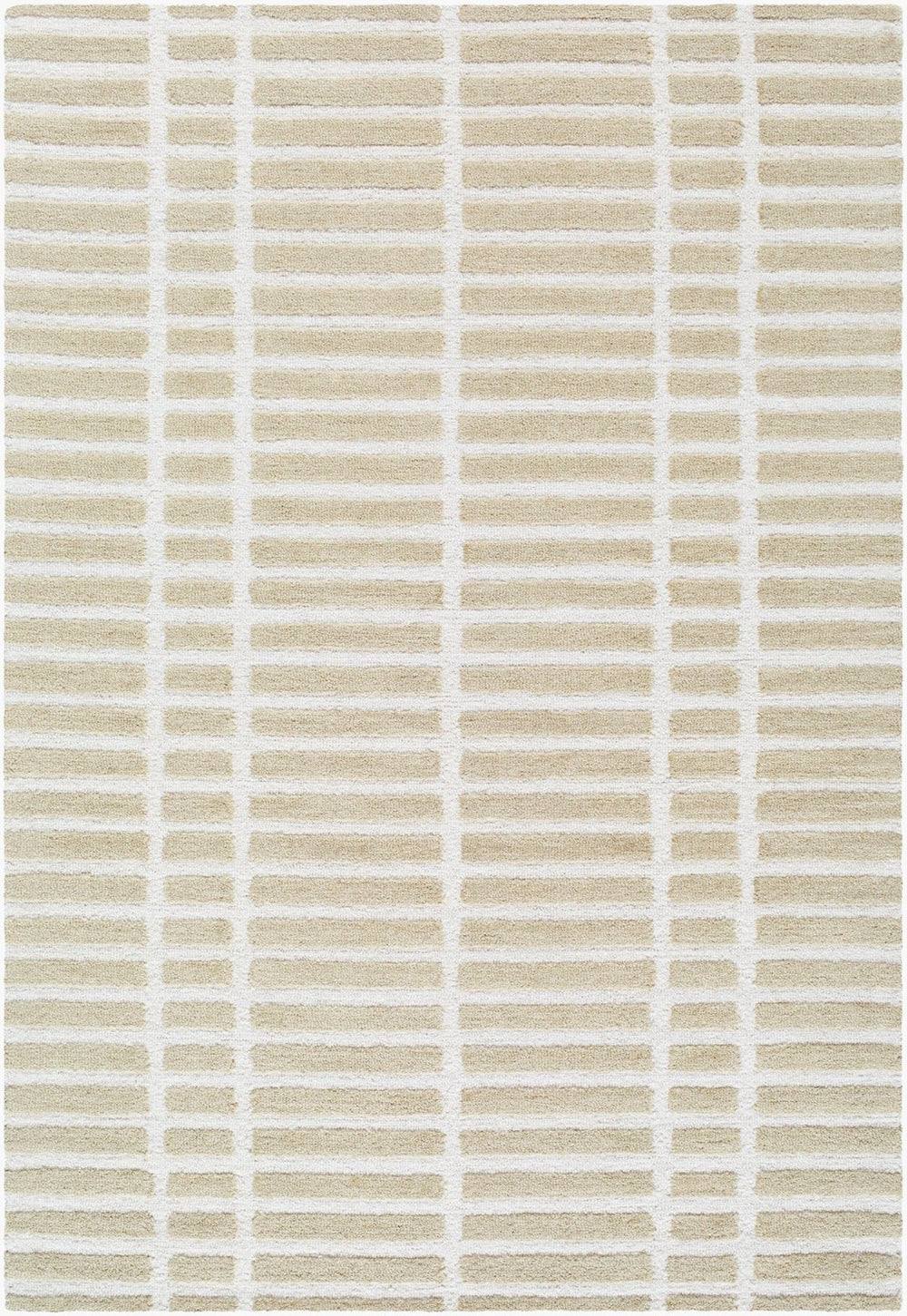 Livabliss Klopp Hand Tufted Wool Accent Rug Modern Minimalist Style for Entryways and Bedrooms Beige, Ivory 2' x 3' KPP2306-23