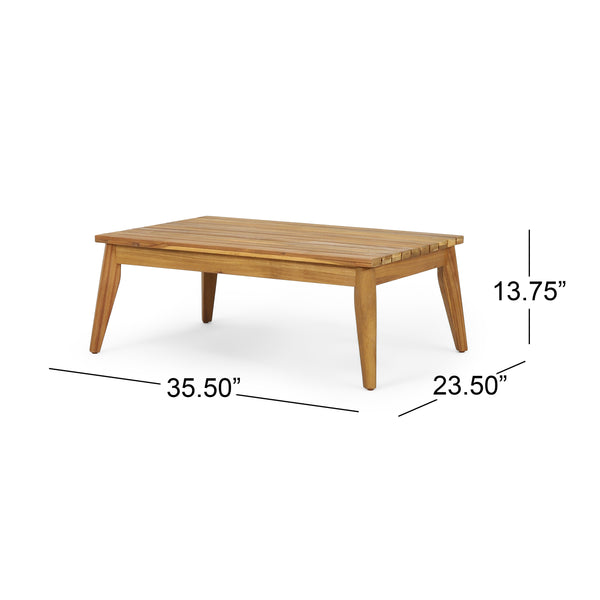 English Elm Christopher Knight Home® - Outdoor Teak Acacia 4-Piece Chat Set with Rope Weave, Water-Resistant Cushions, Loveseat & 2 Chairs 73424.00LBGE