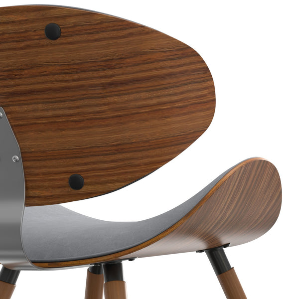 English Elm Marana Dining Chair In Stone Grey - Stylish Mid-Century Modern Design For Home & Office Use B136P158920