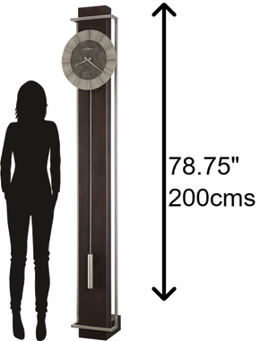Hekman Furniture 615128 Oscar Modern Grandfather Clock - Sleek Design, Durable Materials & Stylish Aged Silver Accents  Oscar Grandfather Clock 615128