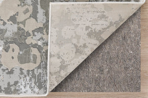 Feizy Rugs Micah Modern Abstract Area Rug - Soft Polypropylene Blend, Stain Resistant, Perfect For High Traffic Areas Silver,Gray,White Polyester,Polypropylene 6943336fslvgryi71