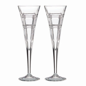 Lenox Reed and Barton Hudson Toasting Flutes, Set of 2 Clear, NO COLOR GLASS,CRYSTAL 894880