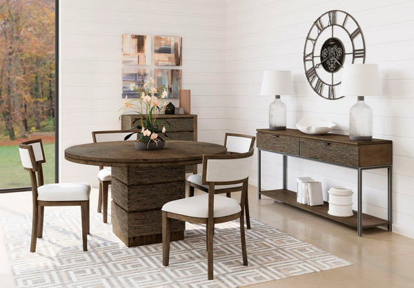 Hekman Furniture 625813 Aiko Wall Clock - 32” Industrial Elegance With Antique Silver Gears & Charcoal Finish  Aiko Wall Clock 625813