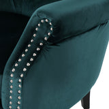 Christopher Knight Home® - Noble House - Tomlin Modern Glam Velvet Club Chair with Nailhead Trim