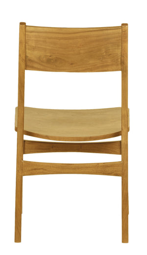 Porter Designs Porter Portola Solid Acacia Wood Dining Chair Set – Stylish Mid-century Modern Design For Any Space Natural Wood 07-108-02-0021