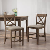 Christopher Knight Home® Emory Farmhouse Upholstered Counter Stools - Set of 2