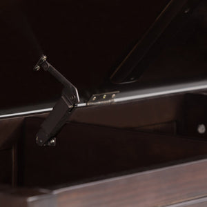 English Elm Connaught Storage Bench Trunk – Elegant Dark Chestnut Brown Seat With Hidden Storage Solutions B136P158129