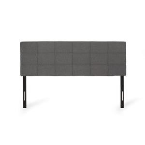 English Elm Christopher Knight Home® - King Linen Upholstered Headboard with Tufted Waffle Stitch, Piped Edges & Adjustable Height, 81" Charcoal grey 66869.00CHARGRY