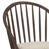 Revival Row Spindle Back Armchair Brown with Chimney Smoke Finish P348275 Pulaski Furniture