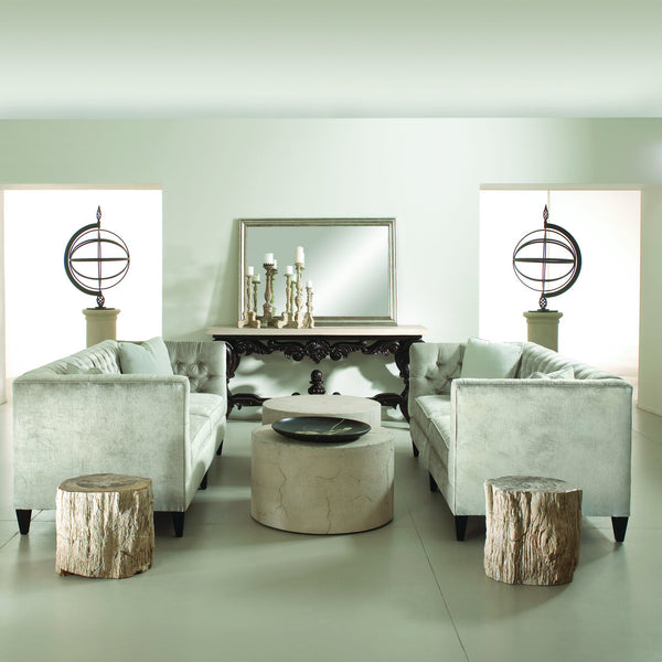 Bernhardt Bernhardt Petrified Wood Side Table — One-Of-A-Kind Fossilized Stump Accent With Rich Mineral Grain (19.5"H) 319712