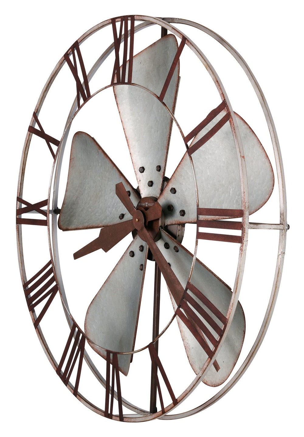 Hekman Furniture 625723 Oversized Industrial Wall Clock - Rustic Elegance Meets Modern Design For Any Space  Mill Shop Wall Clock 625723