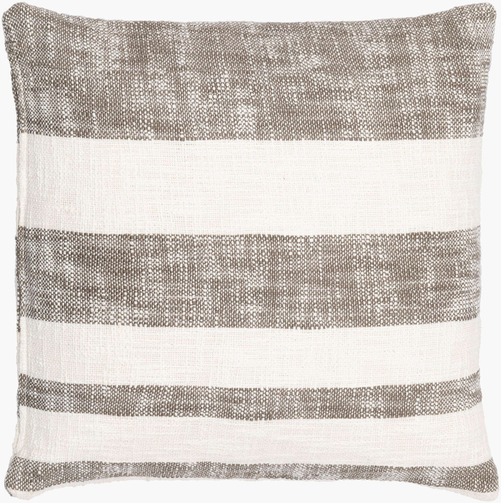 Surya Kieran 18"X18" Rustic Country Cottage Accent Pillow - Luxurious Cotton, Elegant Detailing & Easy Care Sage Cotton,Cotton Kra001-2020d