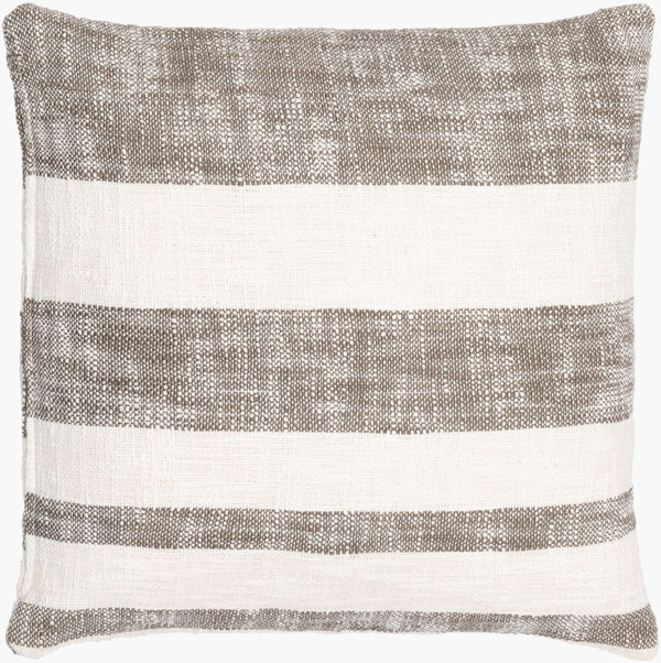 Surya Kieran 18"X18" Rustic Country Cottage Accent Pillow - Luxurious Cotton, Elegant Detailing & Easy Care Sage Cotton,Cotton Kra001-2020d