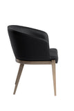 VIG Furniture Modrest Kravitz - Modern Dark Grey Vegan Leather + Antique Brass Dining Chair VGGAGA-6206CH-1-GRY