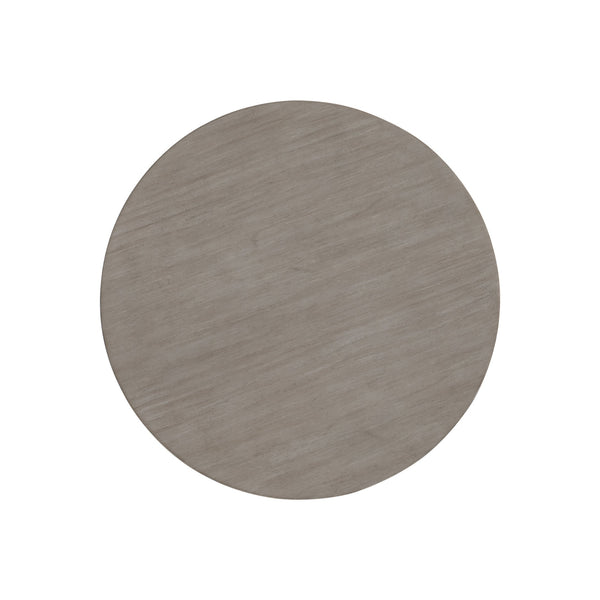 Bernhardt Bernhardt Harmon Side Table With Textured Gris Finish, Pine Veneer Round Top, Three-Legged Stable Design 555125