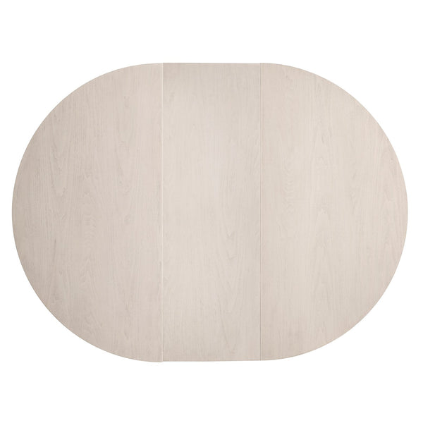 Bernhardt Bernhardt Sereno Round Dining Table With Walnut Lutra Top & Sasso Teardrop Base, 60" Expandable K1944