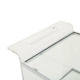 Christopher Knight Home® - Noble House - Yves Acrylic Bar Trolley with Glass Shelves, Clear